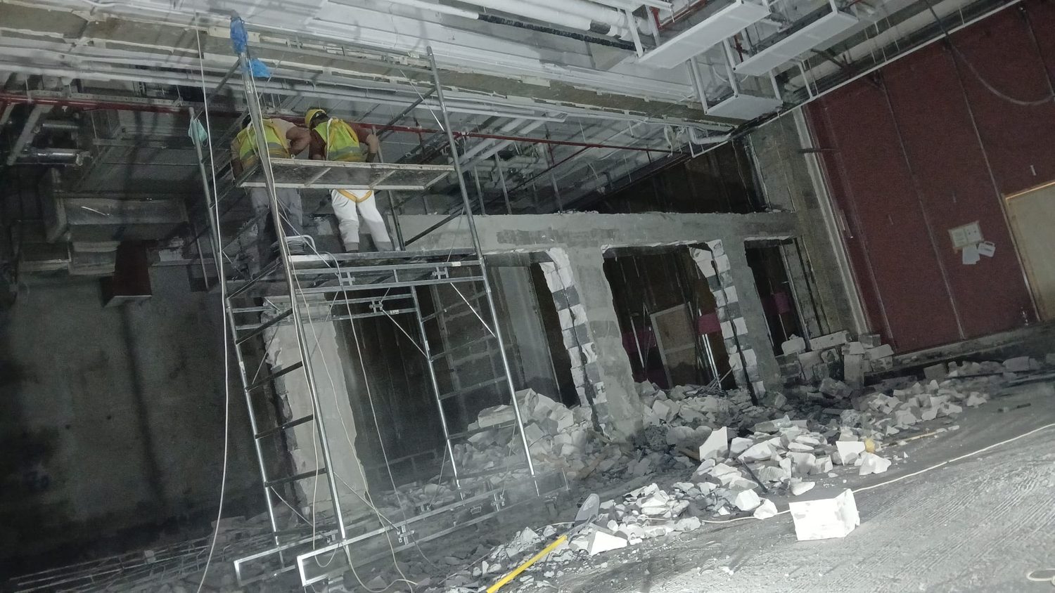 Khiran Mall Unit Merging installation