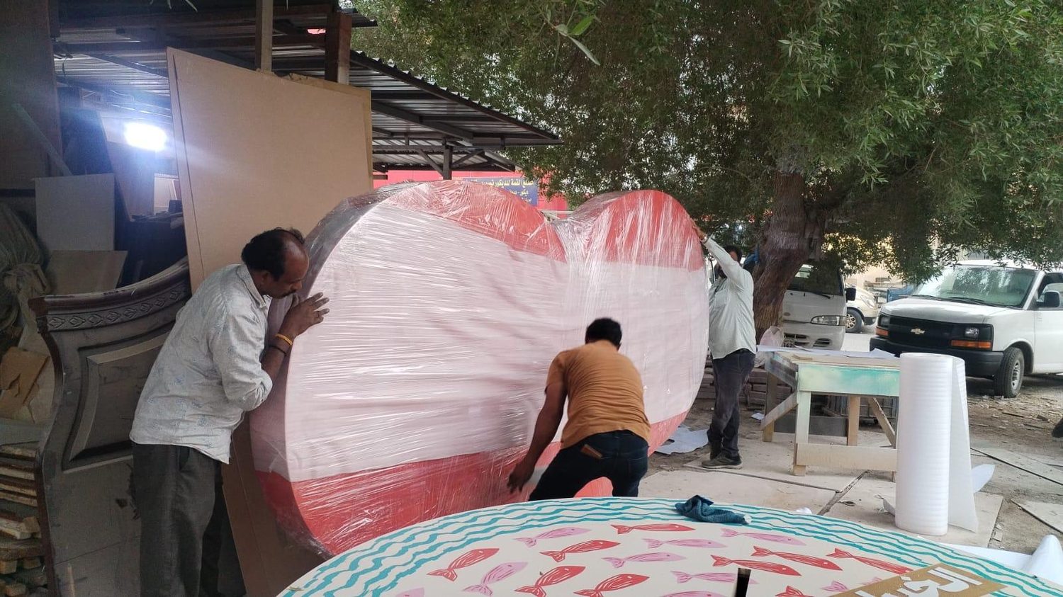 Al Khiran Marina Market Event Fabrication installation